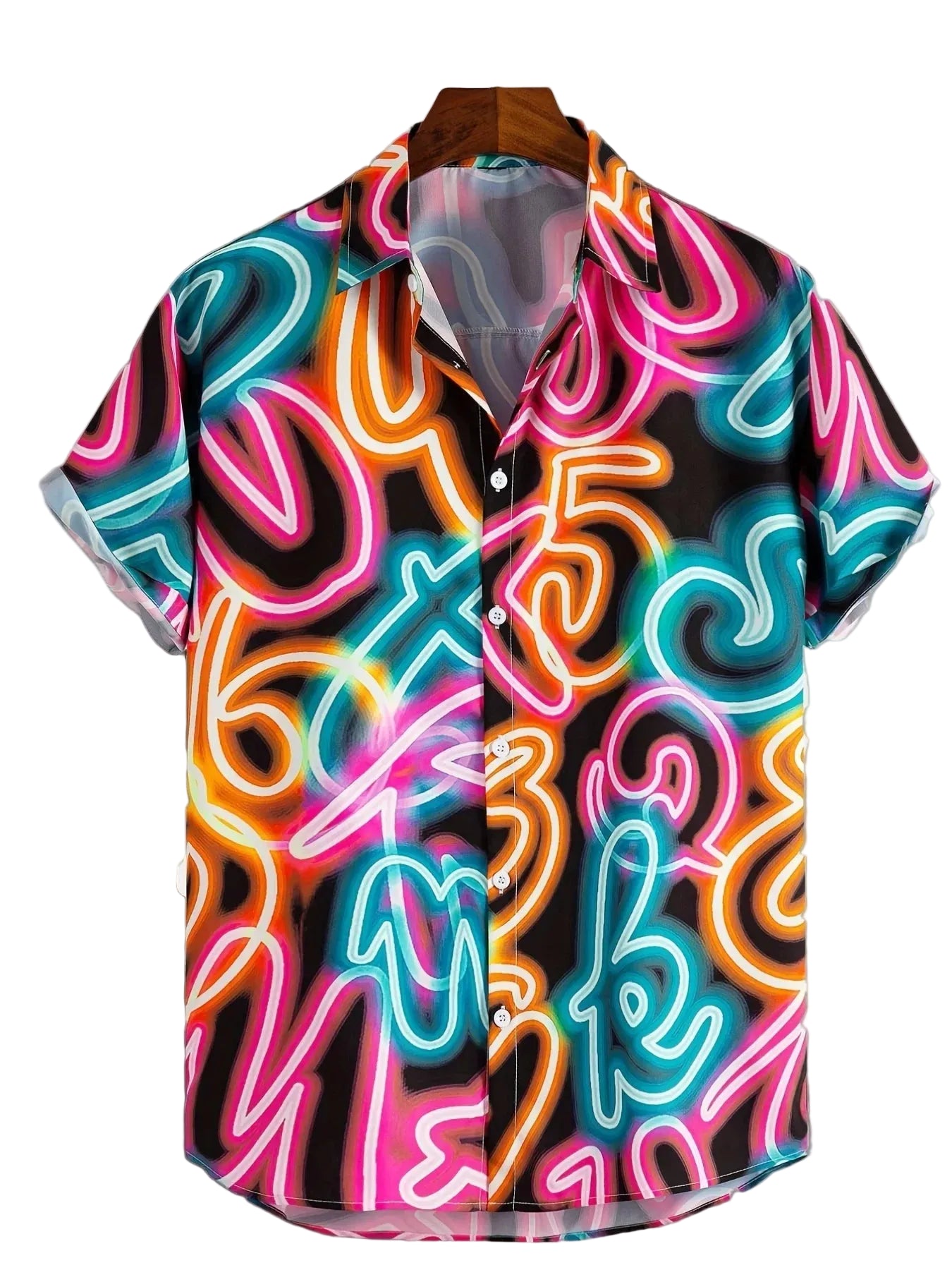 Neon Button Up