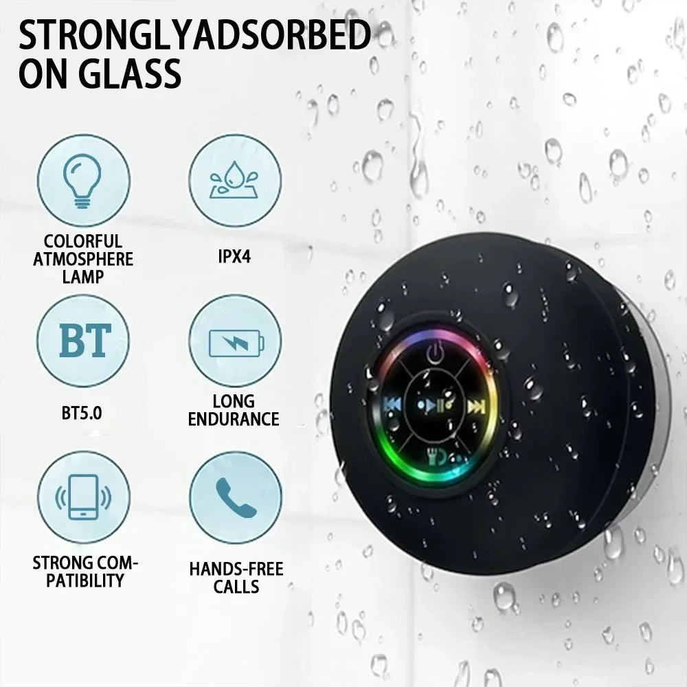 Waterproof Speaker with LED Light Show