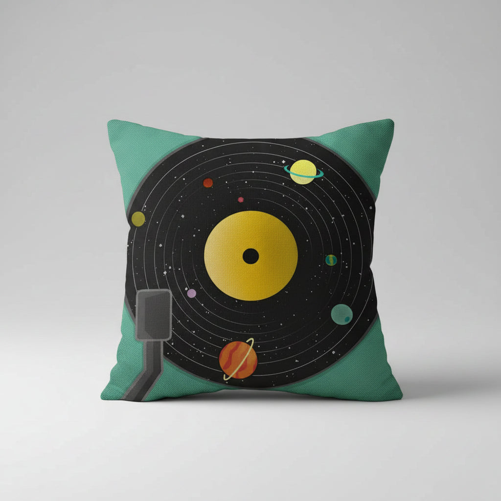 Vintage Vinyl Pillow Case