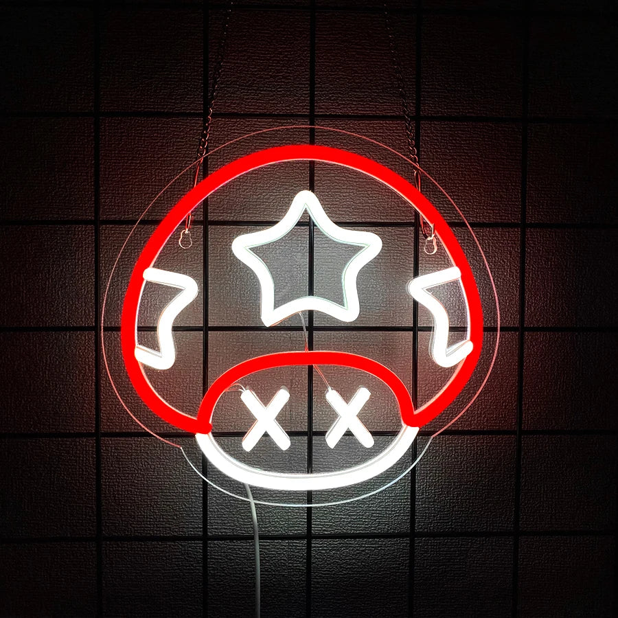 Mario Characters LED Neon Sign