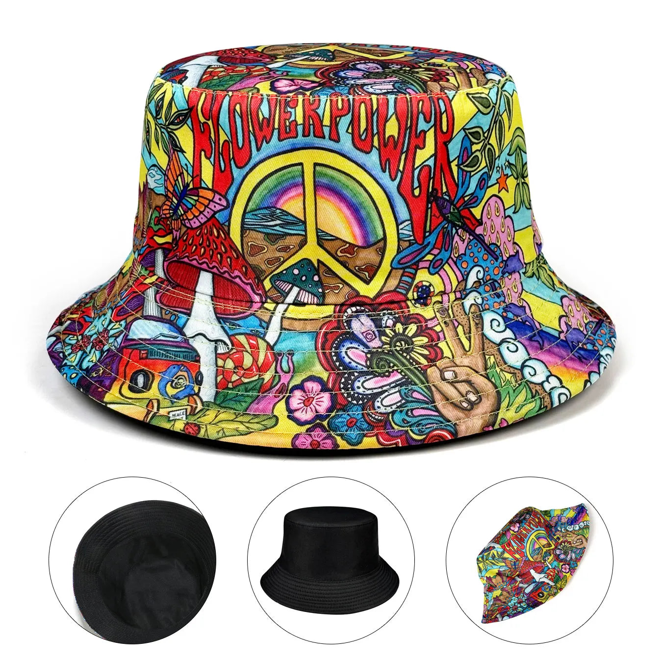 Vibrant Reversible Bucket Hat