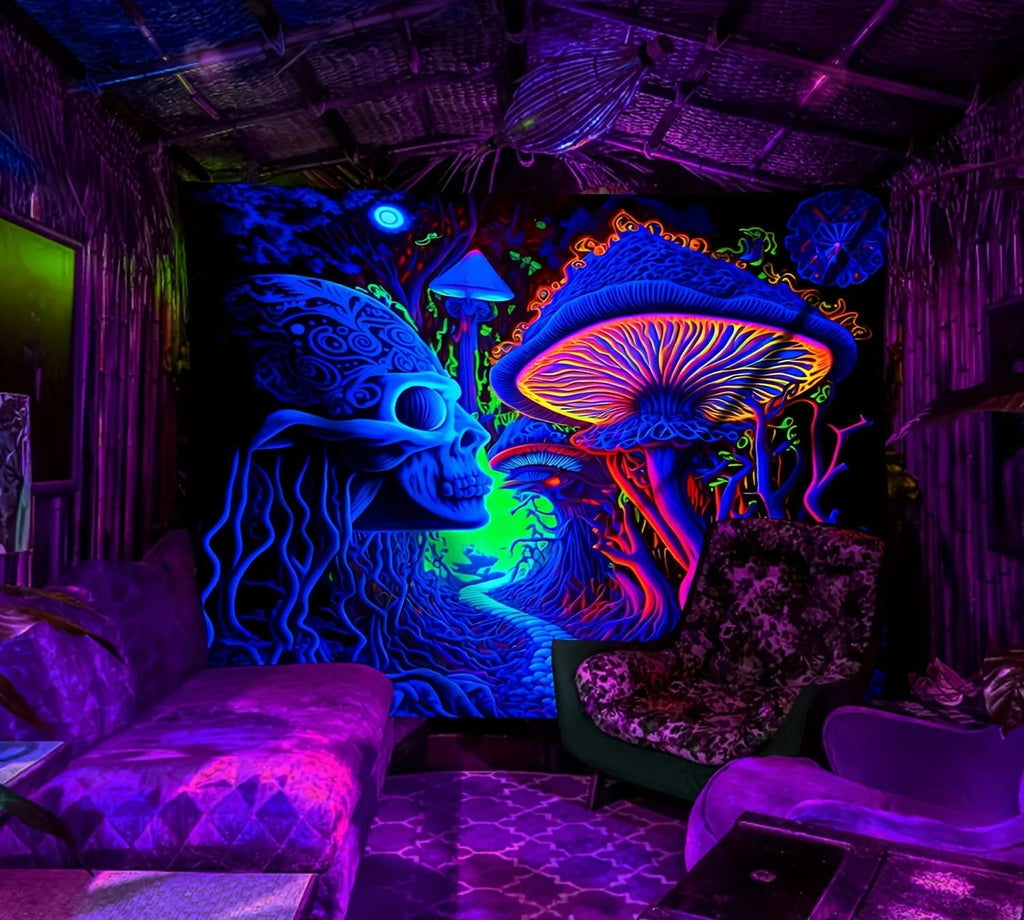 Psychedelic Forest Tapestry