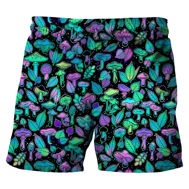 Psychedelic Mushroom Board Shorts