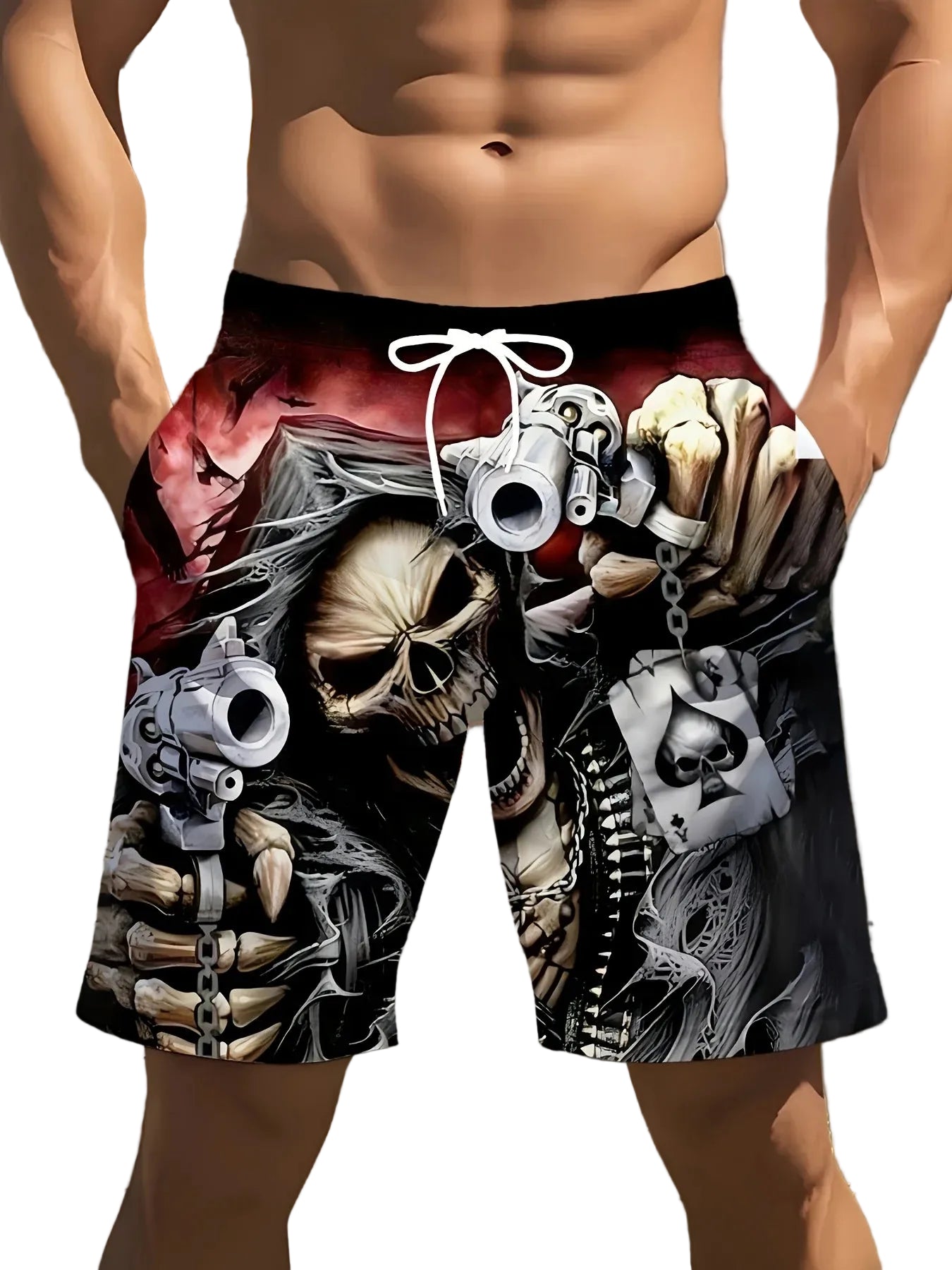 Psycho Skull Shorts